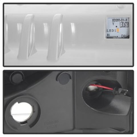 Spyder 05-07 Ford F250/350/450 SD Ver 2 Proj Headlights - Light Bar DRL - Black PRO-YD-FS05V2-LB-C - 5084682