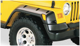 Bushwacker 97-06 Jeep TJ Fender Flares Large Pocket Style Euro Ribicon Conversion Package - Black - 10913-07