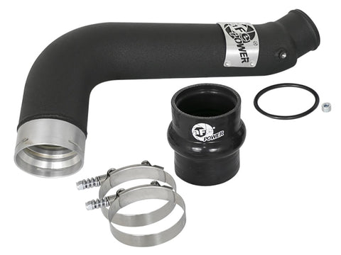 aFe BladeRunner 3in Black Intercooler Tube Cold Side 17-18 GM Diesel Trucks V8 6.6L (td) L5P - 46-20339-B