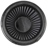 K&N Universal Rubber Filter Round Tapered 6in Flange ID x 7.5in Base OD x 5.25in Top OD x 8in Height - RU-3101HBK