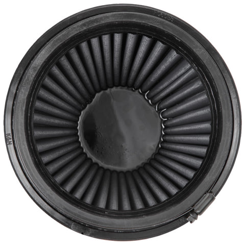 K&N Universal Rubber Filter Round Tapered 6in Flange ID x 7.5in Base OD x 5.25in Top OD x 8in Height - RU-3101HBK
