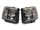 Raxiom 07-13 Chevrolet Silverado 1500 Axial Series Headlights w/ LED Bar- Blk Housing (Clear Lens) - S138003