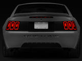 Raxiom 99-04 Ford Mustang Excluding 99-01 Cobra Icon LED Tail Lights- Black Housing (Smoked Lens) - 100807