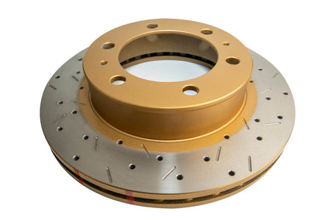DBA 05+ Toyota 4-Runner KUN/GGN/TGN Front Drilled and Slotted 4000 Series Rotor - 42714XS