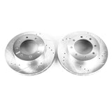 Power Stop 2002 Ford E-550 Super Duty Front Evolution Drilled & Slotted Rotors - Pair - AR8581XPR