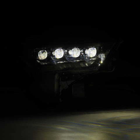 AlphaRex 22-23 Toyota Tundra NOVA-Series Headlights Alpha-Blk w/White DRL - Req 810029 OR 810030 - 880861