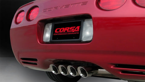 Corsa 1997-2004 Chevrolet Corvette C5 Z06 5.7L V8 Polished Sport Axle-Back Exhaust - 14139