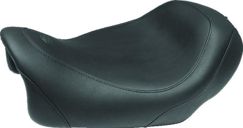 Mustang 14-17 Harley Fat Bob Wide Tripper Solo Seat - Black - 75036