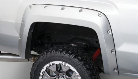 Bushwacker 15-18 GMC Sierra 2500 HD Pocket Style Flares 4pc 78.8/97.6in Bed - Black - 40967-02