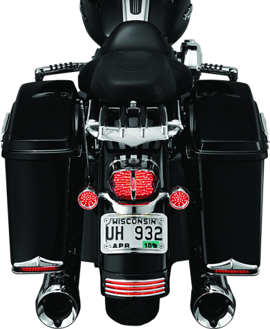 Kuryakyn Curved License Plate Mount Chrome - 3157