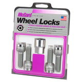 McGard Wheel Lock Bolt Set - 4pk. (Radius Seat) M14X1.5 / 17mm Hex / 27.0mm Shank Length - Chrome - 28174
