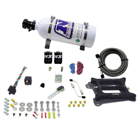 Nitrous Express 4150 4-BBL/Alcohol Nitrous Kit (100-500HP) w/5lb Bottle - 50045-05