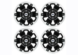 Ford Racing 19-21 Ranger 18x8in 4 Wheel Kit w/TPMS - Gloss Black w/ Machined Face - M-1007K-DC18X8BMF