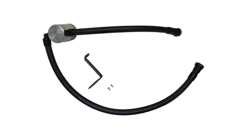 J&L 23-26 Ford F-250/F-350 6.8L;7.3L Oil Separator 3.0 Passenger Side - Clear Anodized - 3094P-C