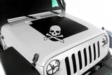 Rugged Ridge Hood Decal Skull 07-18 Jeep Wrangler - 12300.13