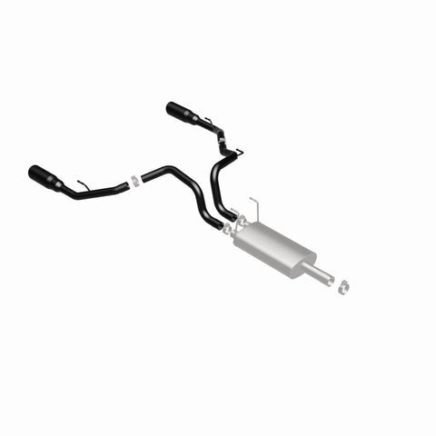 Magnaflow 09-15 Dodge Ram 1500 V8 Dual Spilt Rear Exit Black Stainless C/B Perf Exhaust - 15363