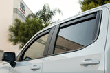 EGR 2019 Chevy 1500 Crew Cab In-Channel Window Visors - Dark Smoke - 571691
