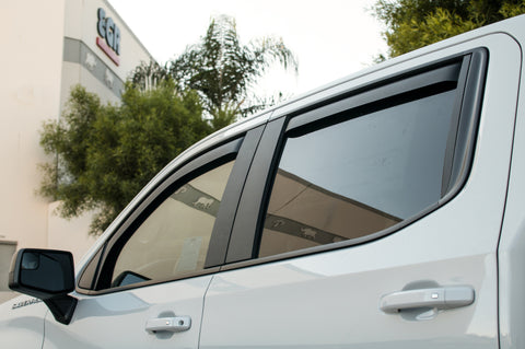 EGR 2019 Chevy 1500 Crew Cab In-Channel Window Visors - Dark Smoke - 571691