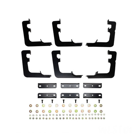Westin 19 Ram 1500 Quad/Crew Cab (Ex. Classic) Premier Oval Nerf Step Bar Mount Kit - Black - 22-2245
