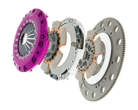 Exedy 11-16 Ford Mustang GT 5.0L Hyper Twin Cerametallic Clutch Sprung Center Disc Push Type Cover - ET04XD