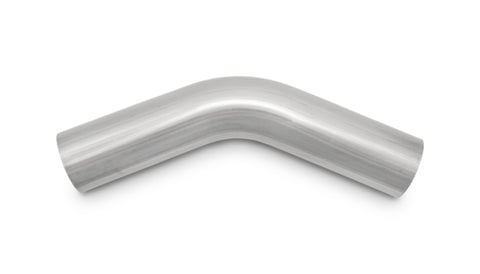 Vibrant 1.75in O.D. T304 SS 45 deg Mandrel Bend 6in x 6in leg lengths (1.75in Centerline Radius) - 13094