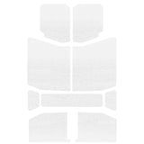 DEI 18-23 Jeep Wrangler JL 4-Door Boom Mat Headliner - 9 Piece - White - 50170