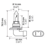 Hella 9005 12V 65W Xen White Bulb (Pair) - H71071402
