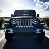 Oracle Oculus Bi-LED Projector Headlights for Jeep JL/Gladiator JT - Matte Blk - 5500K - 5839-504