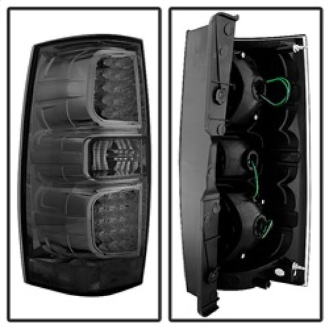 xTune Chevy Suburban/GMC Yukon/Yukon Denali 07-14 LED Tail Lights Smoked ALT-JH-CSUB07-LED-G2-SM - 9033933