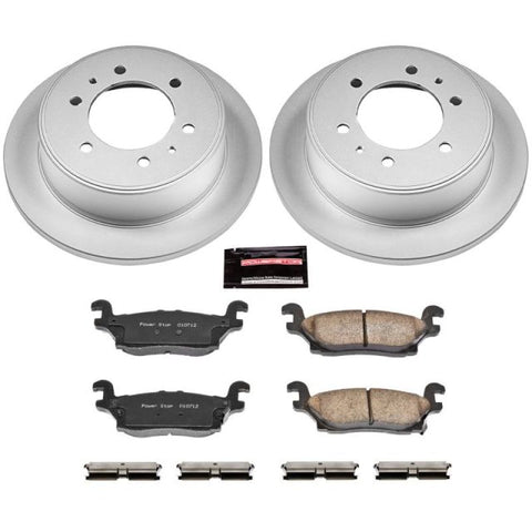 Power Stop 06-10 Hummer H3 Rear Z17 Evolution Geomet Coated Brake Kit - CRK3067