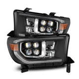 AlphaRex 07-13 Toyota Tundra / 08-17 Sequoia NOVA LED Proj HL Black w/Actv Light Seq. Sig + DRL - 880818