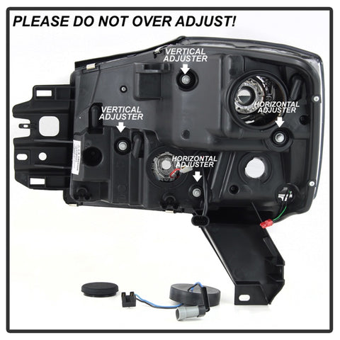 Spyder 04-15 Nissan Titan / 04-07 Nissan Armada V2 Projector Headlights - Chrome PRO-YD-NTI04-DRL-C - 5085498