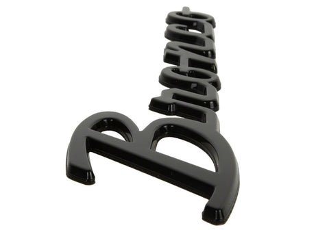 Ford Racing 21-24 Bronco Classic Script Fender Badge Kit - Gloss Black - M-1447-BSGS