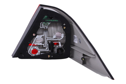 ANZO 2000-2005 Mercedes Benz S Class W220 LED Taillights Red/Clear - 321055