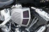 K&N Street Metal Intake System 01-16 Harley-Davidson Shaker Silver H/D Softail/Dyna Fl - RK-3950S