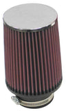 K&N Round Tapered Universal Air Filter 3 inch Flange / 5 inch Base / 4 1/2 inch Top / 6 1/2 inch Hei - RF-1030
