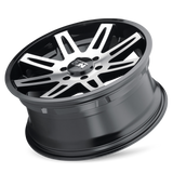 ION Type 142 20x9 / 6x135 BP / 0mm Offset / 87.1mm Hub Black/Machined Wheel - 142-2936B