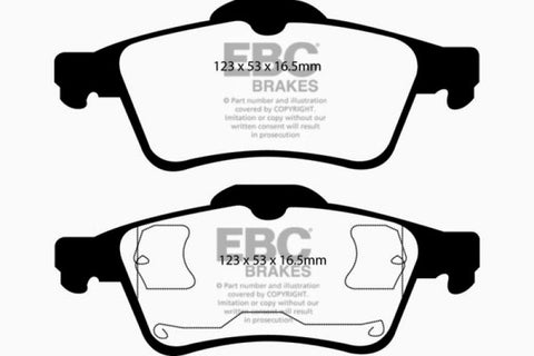 EBC 03-05 Mazda 3 2.0 Greenstuff Rear Brake Pads - DP21354