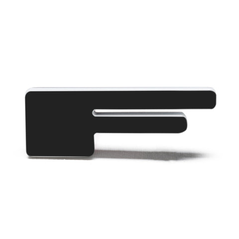 ORACLE Lighting Universal Illuminated LED Letter Badges - Matte Blk Surface Finish - F - 3141-F-001