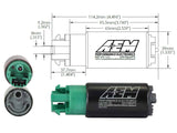 AEM 340LPH 65mm Fuel Pump Kit w/ Mounting Hooks - Ethanol Compatible - 50-1215