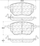StopTech Street Touring 03-11/05 Infiniti / 05-06 Nissan Front Brake Pads - 308.09690