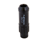 NRG 700 Series M12 X 1.5 Steel Lug Nut w/Dust Cap Cover Set 21 Pc w/Locks & Lock Socket - Black - LN-LS700BK-21