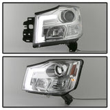 Spyder 04-15 Nissan Titan / 04-07 Nissan Armada V2 Projector Headlights - Chrome PRO-YD-NTI04-DRL-C - 5085498