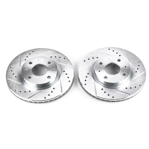 Power Stop 08-11 Ford Focus Front Evolution Drilled & Slotted Rotors - Pair - AR8193XPR