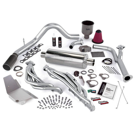 Banks Power 00-04 Ford 6.8L Excr (No-Egr) PowerPack System - SS Single Exhaust w/ Black Tip - 49134-B