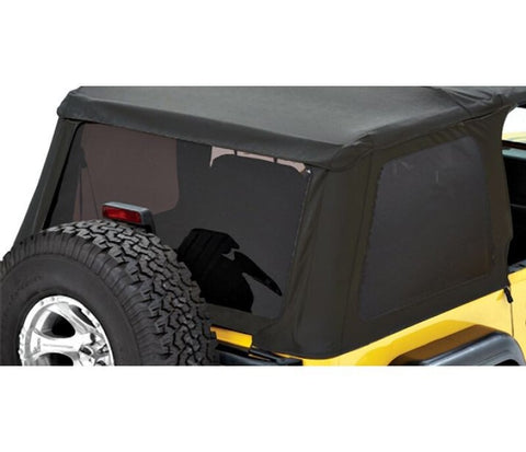 Bestop 97-06 Jeep Wrangler TJ Exc. Unlimited Window Set (Trektop Premium Black Twill) - 58420-17