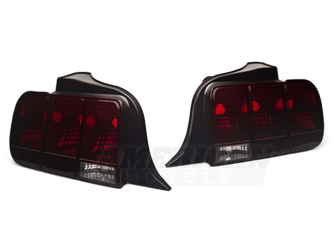 Raxiom 05-09 Ford Mustang Tail Lights- Black Housing (Smoked Lens) - 49066