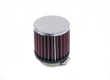 K&N Universal Chrome Filter-Round Straight 2.125in Flg ID x 3in OD x 3in H - RC-1910