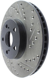 StopTech 03-08 Pontiac Vibe / 05-09 Scion tc Left Front Slotted & Drilled Rotor - 127.44114L