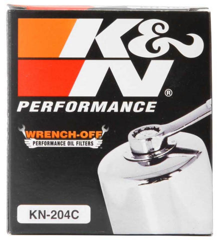 K&N Honda / Kawasaki / Arctic Cat / Suzuki / Triumph / Yamaha 2.688in OD x 2.969in H Oil Filter - KN-204C